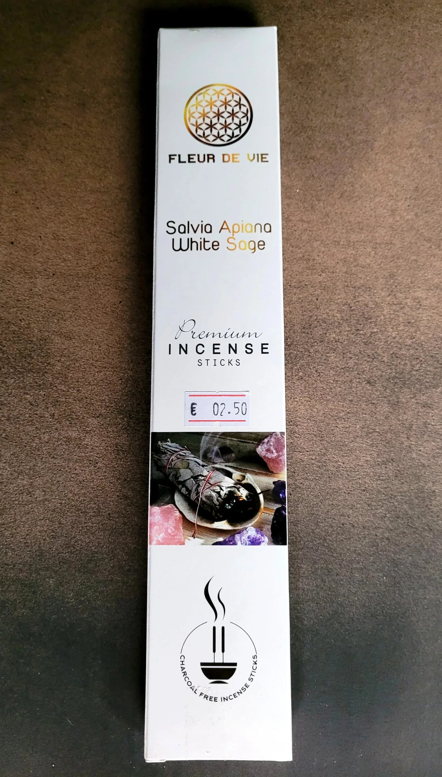 Encens Fleur de Vie Salvia Apiana White Sage - Pierres de Terre Happy