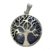 Pendentif arbre de vie en Lapis Lazuli - Pierres de Terre Happy