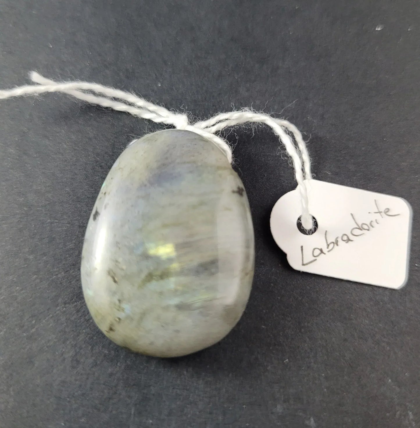 Pendentif pierre percée en Labradorite - Pierres de Terre Happy