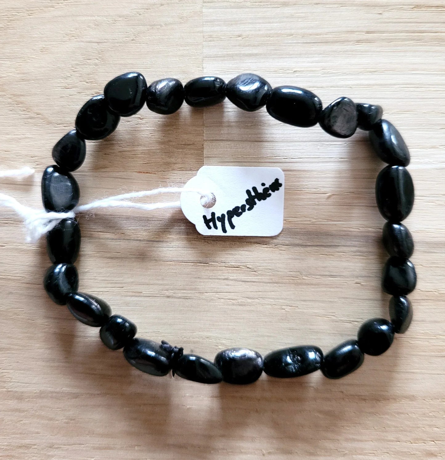Bracelet en pierres roulées en Hypersthène - Pierres de Terre Happy