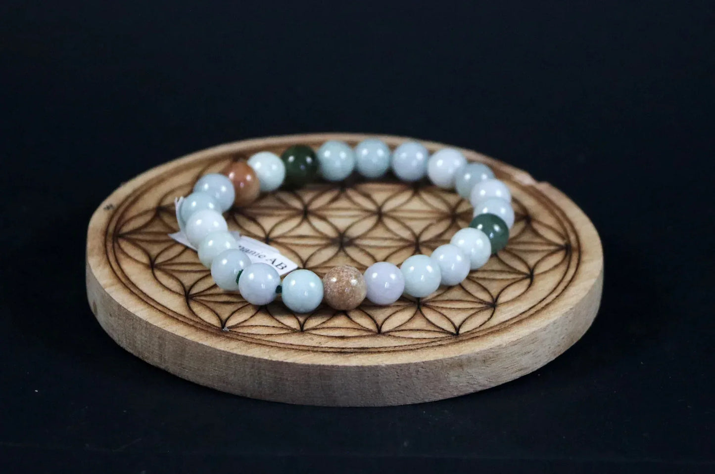 Bracelet en Jade de Birmanie 8mm - Pierres de Terre Happy