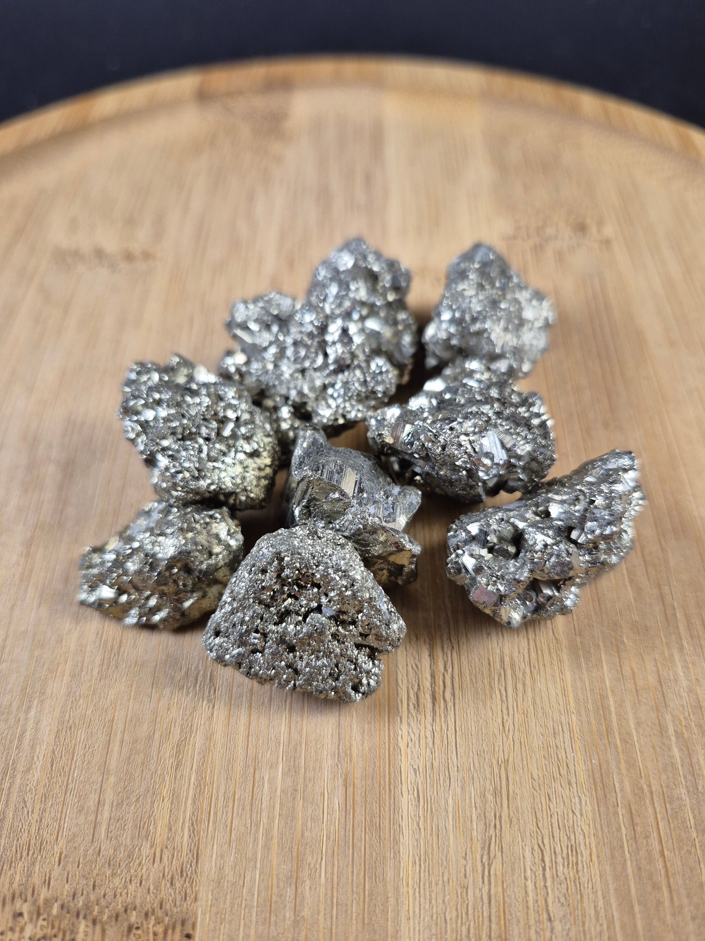 Pierre roulée brute de Pyrite