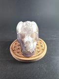 Crâne de Cristal en Agate cristalisée 9 cm - Pierres de Terre Happy