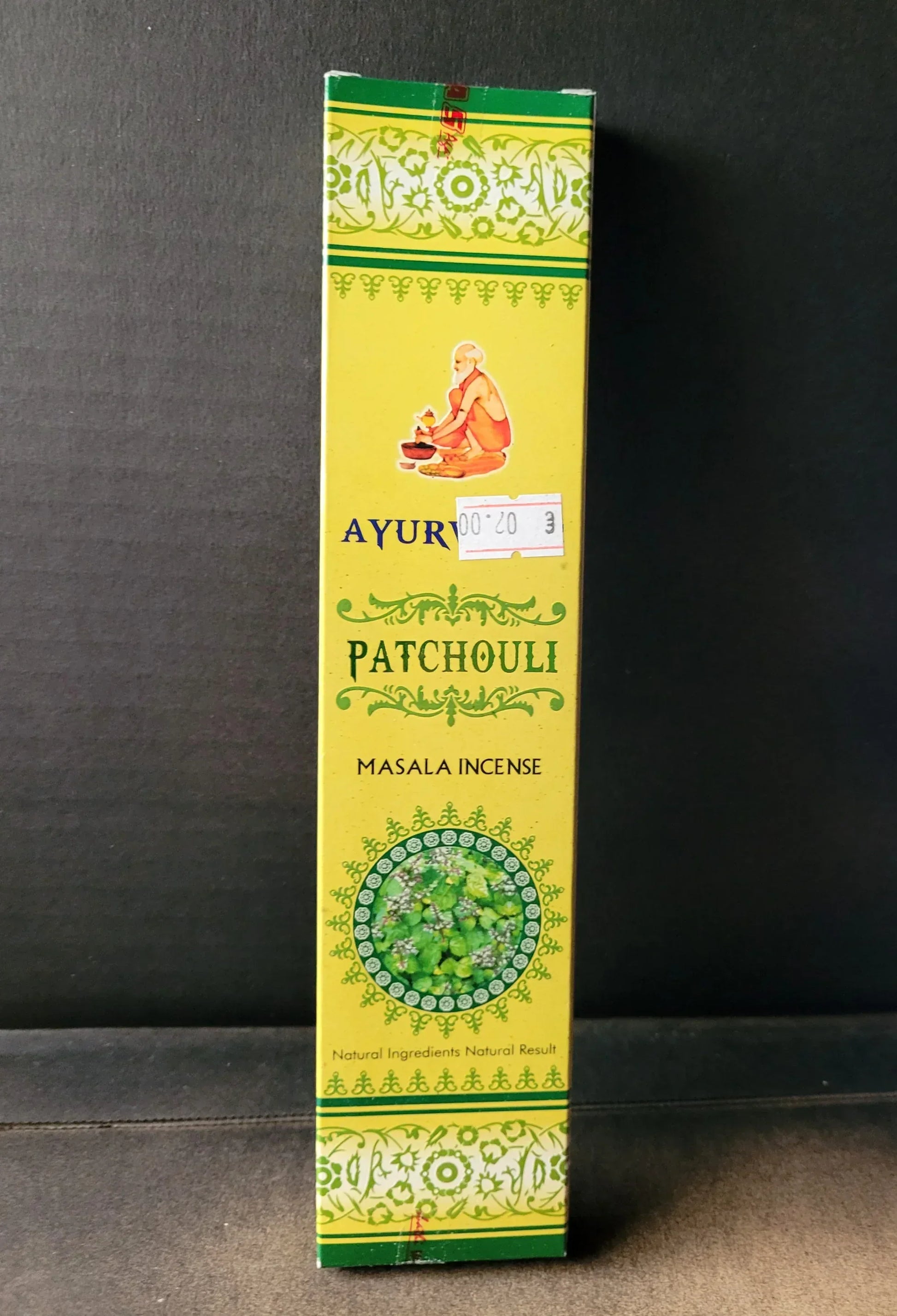 Encens Ayurvedic Patchouli - Pierres de Terre Happy