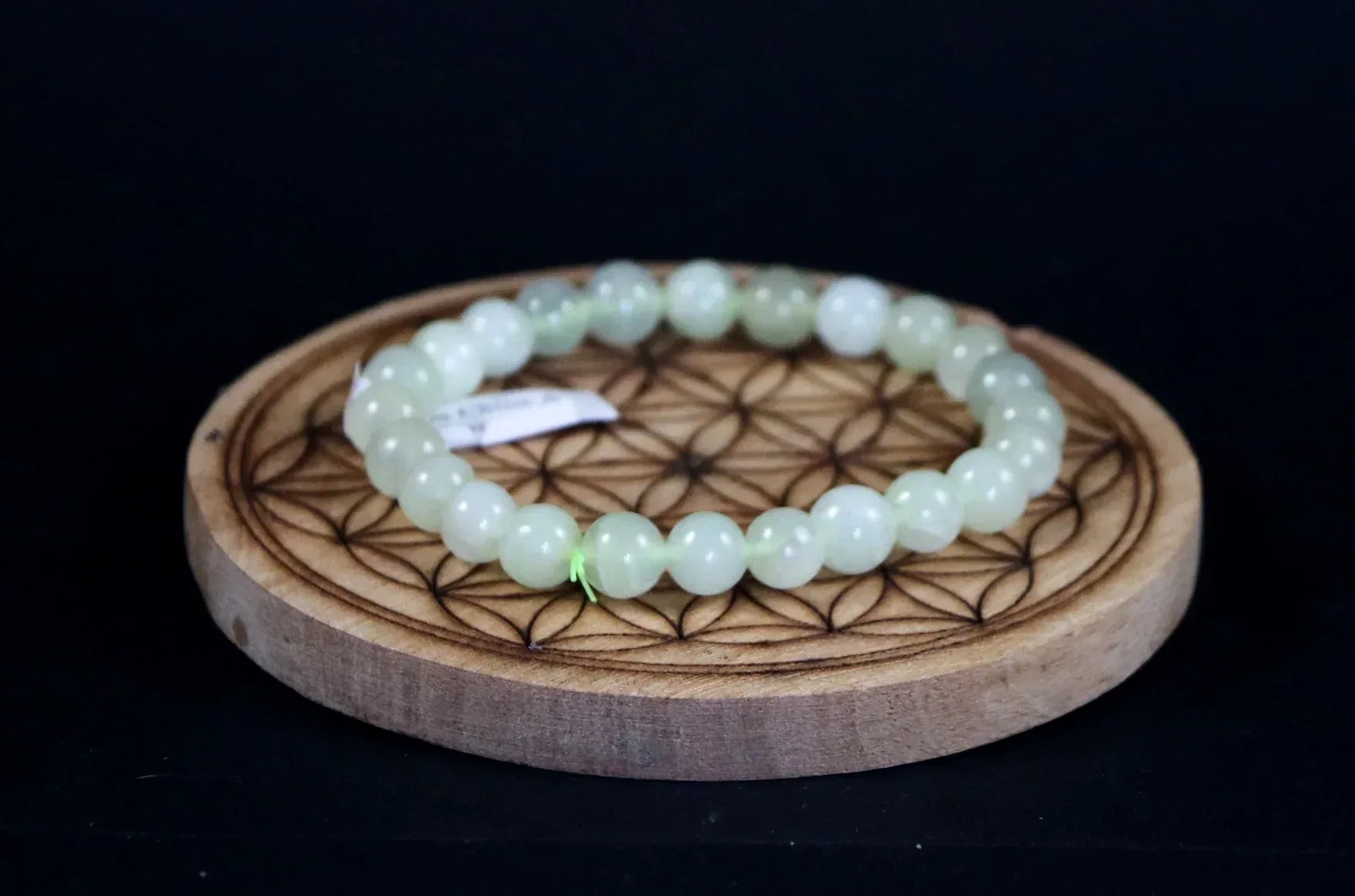 Bracelet en Jade de Chine 8mm - Pierres de Terre Happy