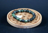 Bracelet en Diopside Verte 8mm - Pierres de Terre Happy