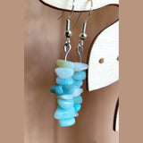 Boucles d'oreilles en Amazonite - Pierres de Terre Happy