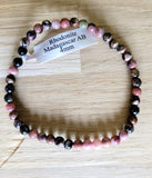 Bracelet en Rhodonite 4mm - Pierres de Terre Happy