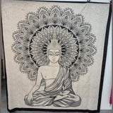 Tenture d'Inde grand modèle - Bouddha - Pierres de Terre Happy