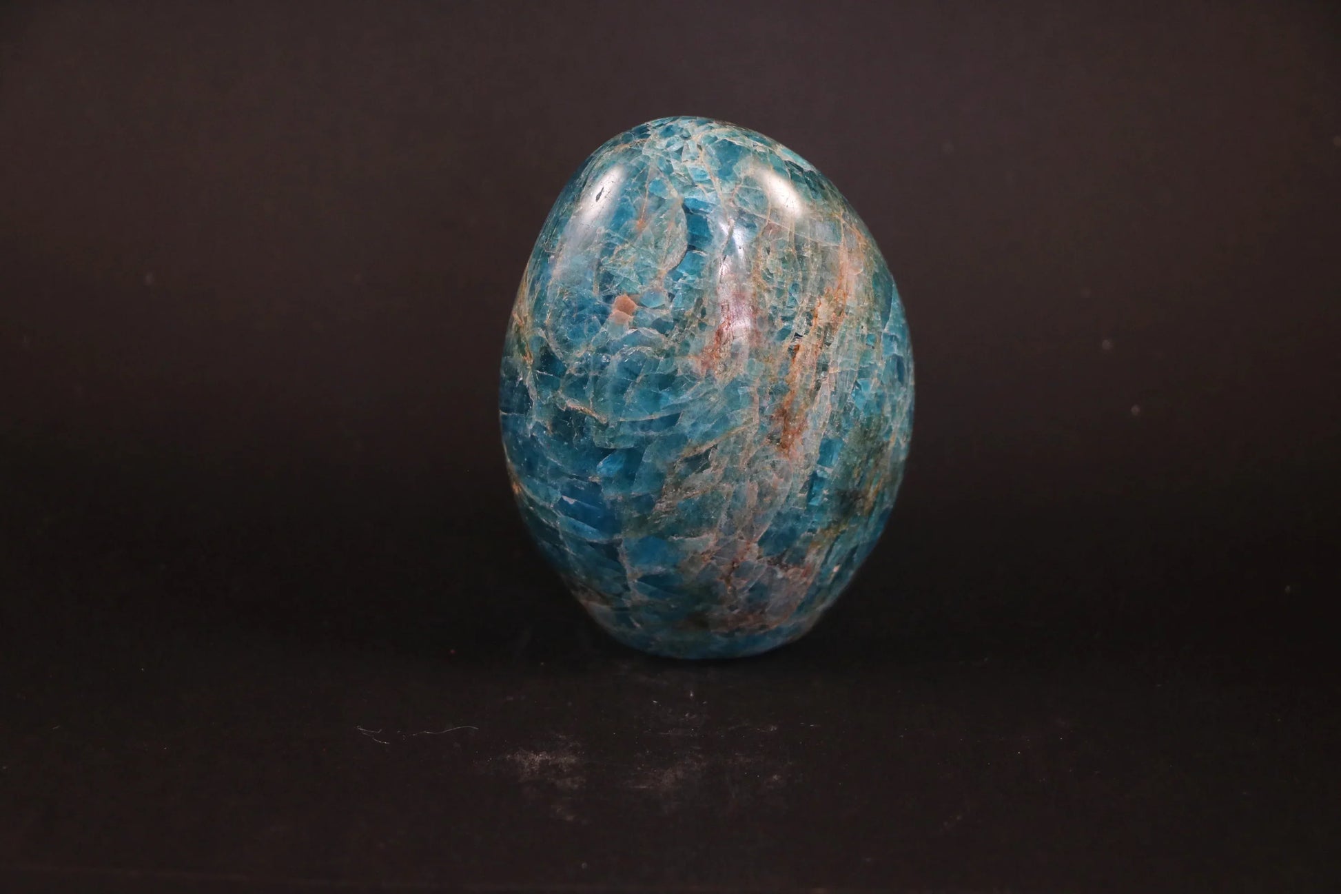 Bloc poli d'Apatite bleue 451g - Pierres de Terre Happy