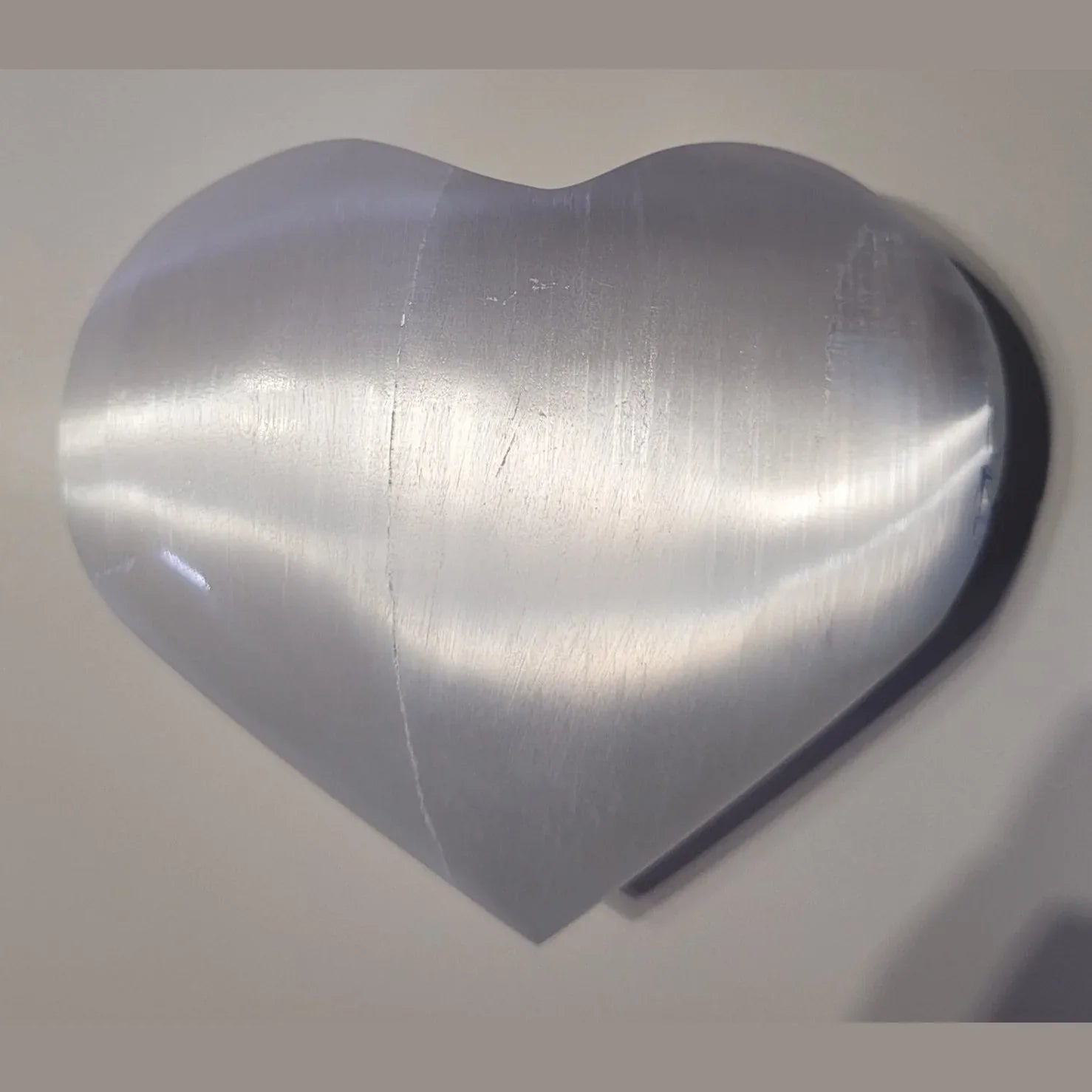 Coeur en Sélénite - Pierres de Terre Happy