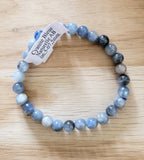 Bracelet en Cyanite bleue 6mm AB - Pierres de Terre Happy