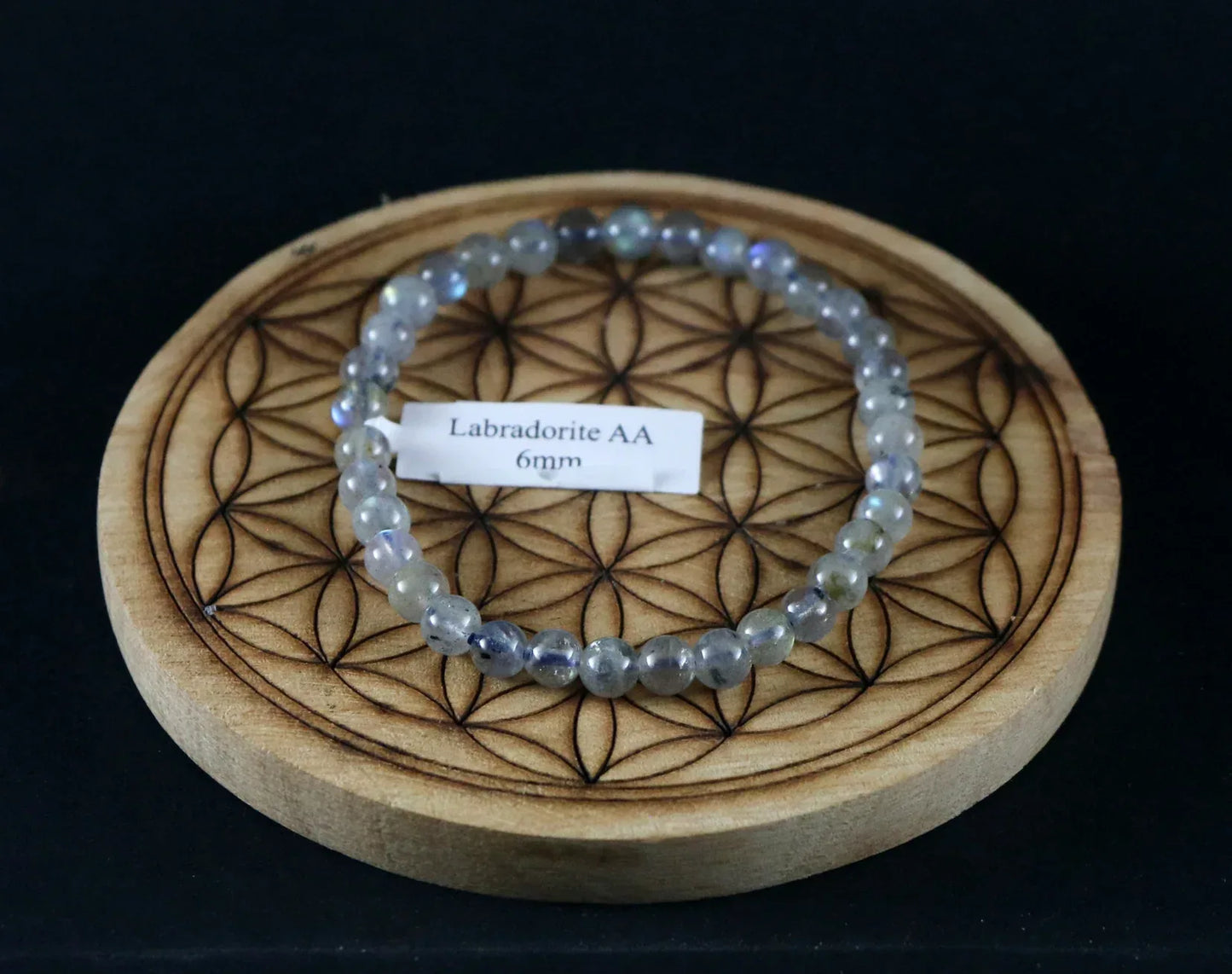 Bracelet en Labradorite 6,5-7,5mm AA - Pierres de Terre Happy