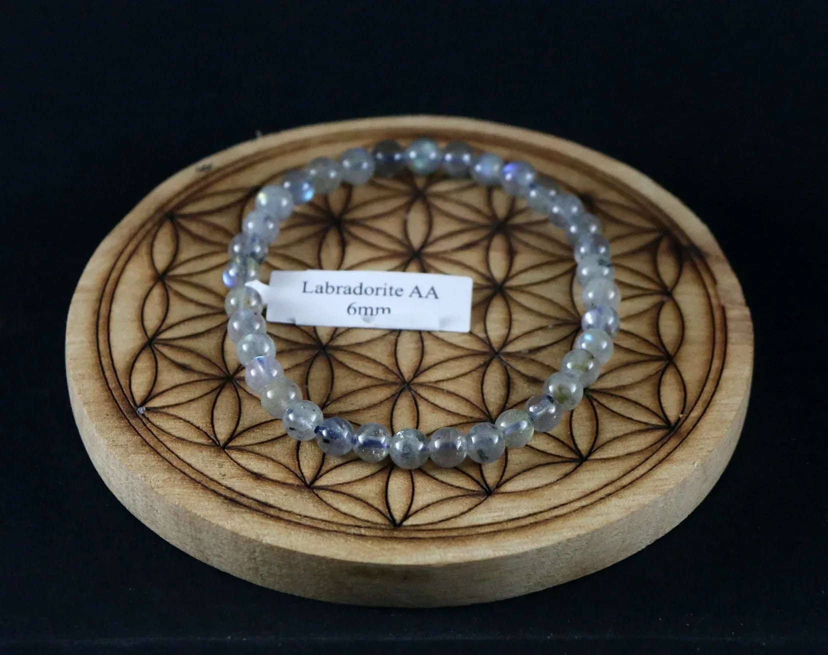 Bracelet en Labradorite 6,5-7,5mm AA - Pierres de Terre Happy