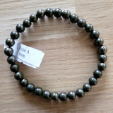 Bracelet en Pyrite 6mm - Pierres de Terre Happy