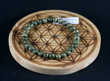 Bracelet en Jaspe Breschia vert 6mm - Pierres de Terre Happy