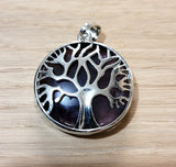 Pendentif arbre de vie en Améthyste - Pierres de Terre Happy