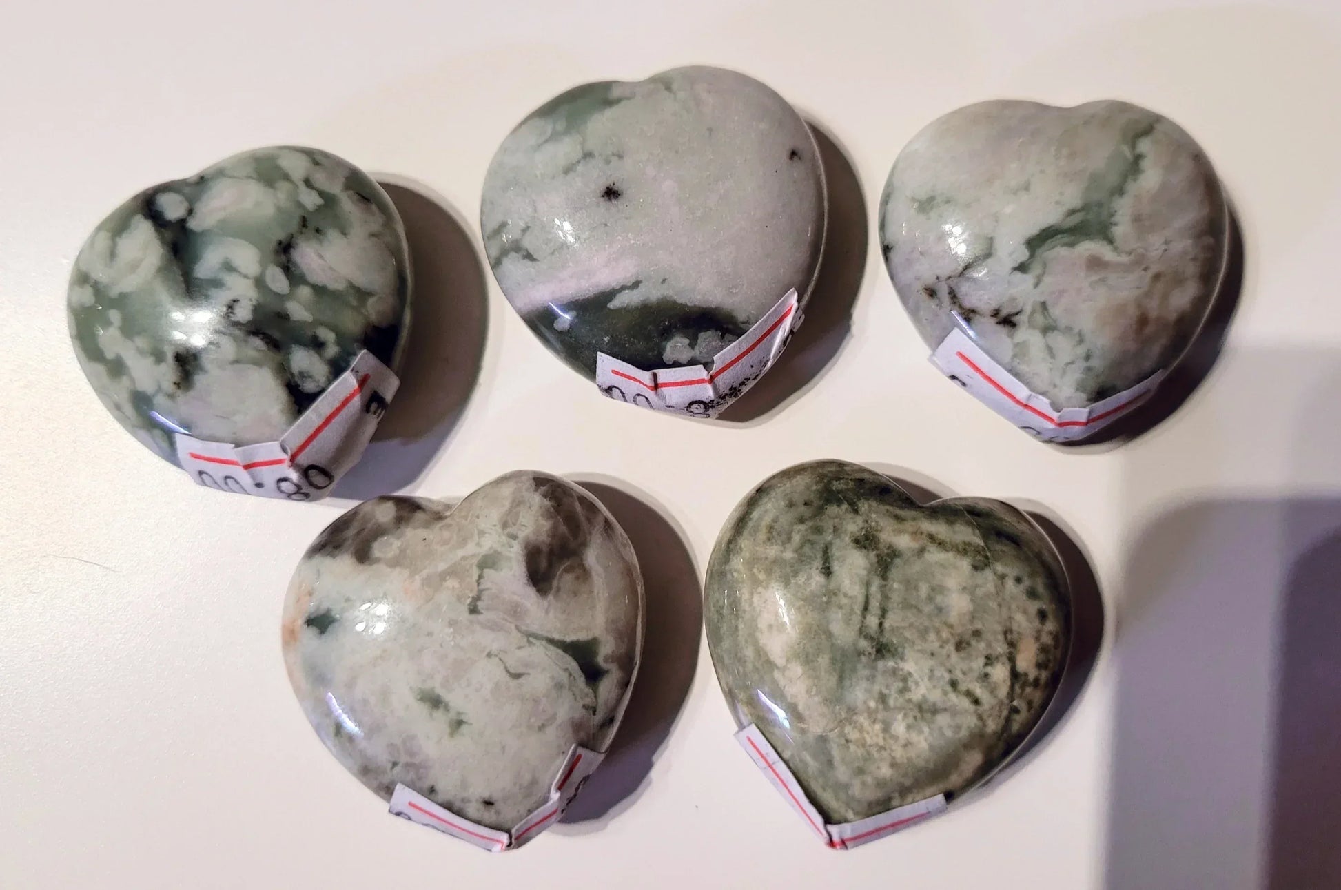 Coeur en Agate arbre - Pierres de Terre Happy