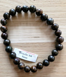 Bracelet en Bronzite 8mm - Pierres de Terre Happy