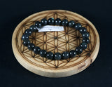 Bracelet en Labradorite noire 8mm - Pierres de Terre Happy