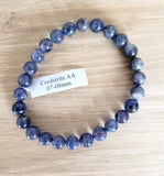 Bracelet en Cordiérite 7-8mm - Pierres de Terre Happy