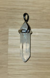Pendentif Doubles pointes en Cristal de Roche - Pierres de Terre Happy