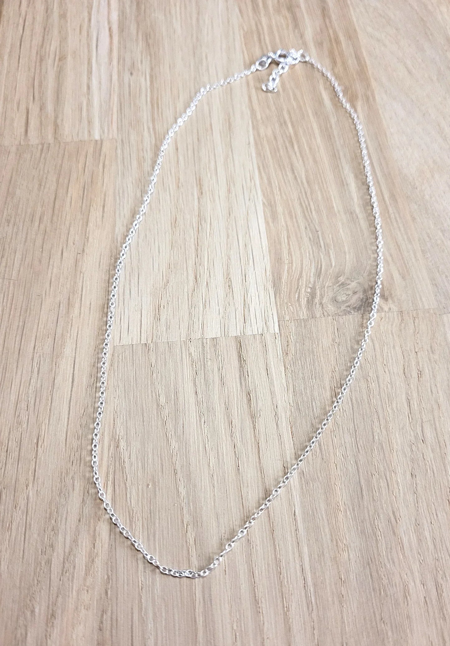 Chainette en argent 40cm - Pierres de Terre Happy