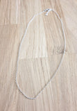 Chainette en argent 40cm - Pierres de Terre Happy