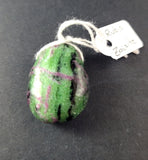 Pendentif pierre percé en Rubis Zoïsite - Pierres de Terre Happy
