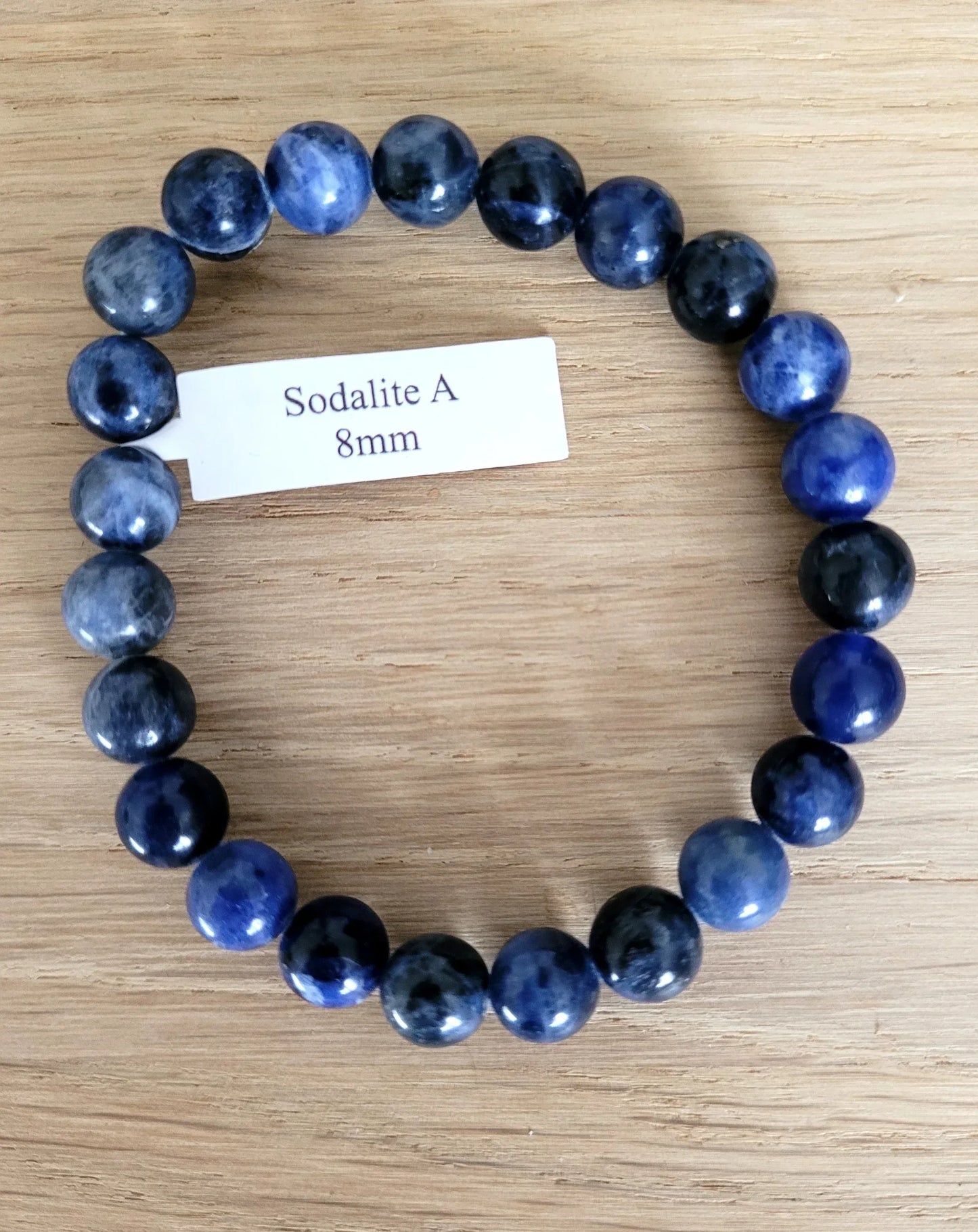 Bracelet en Sodalite 8mm A - Pierres de Terre Happy