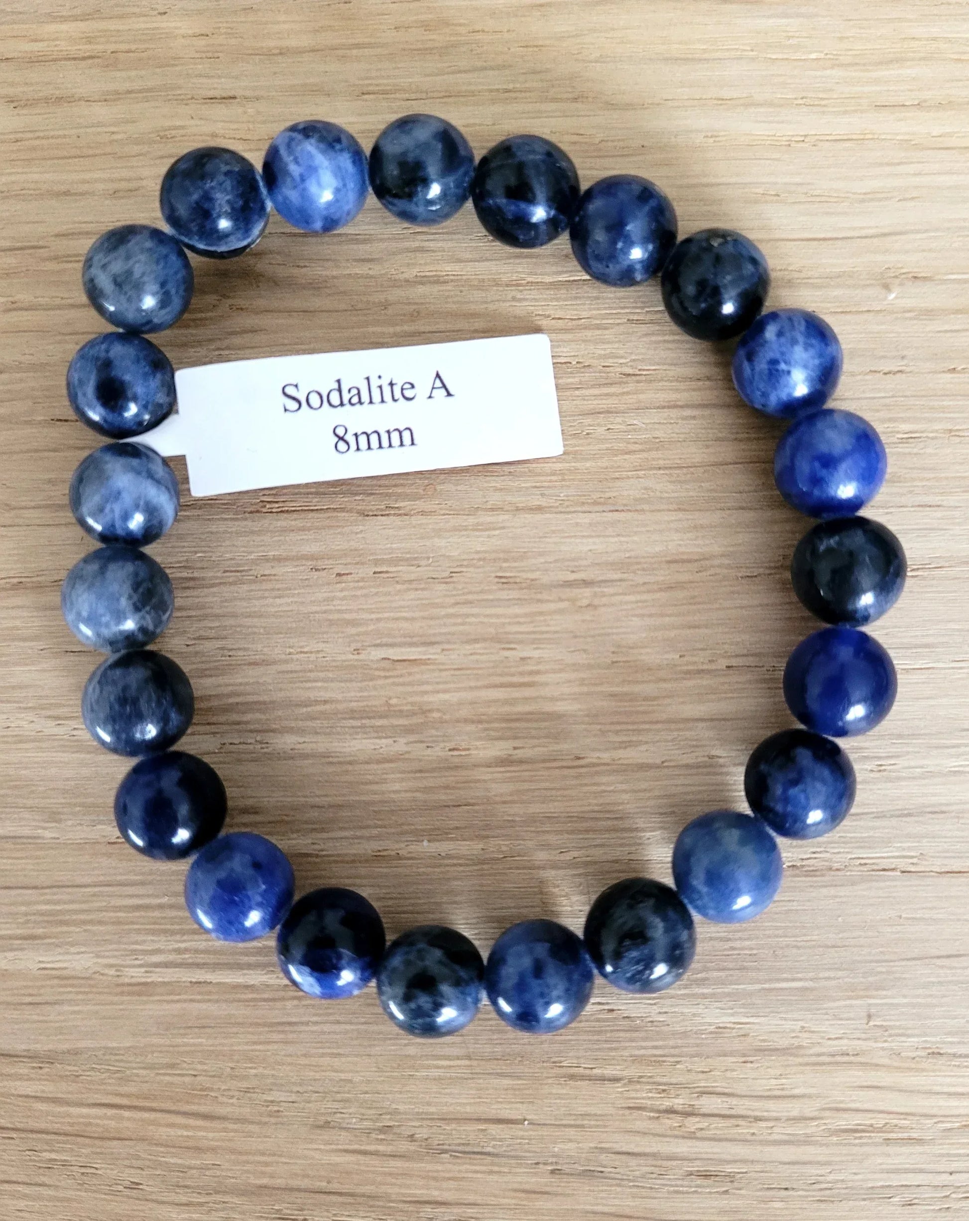 Bracelet en Sodalite 8mm A - Pierres de Terre Happy