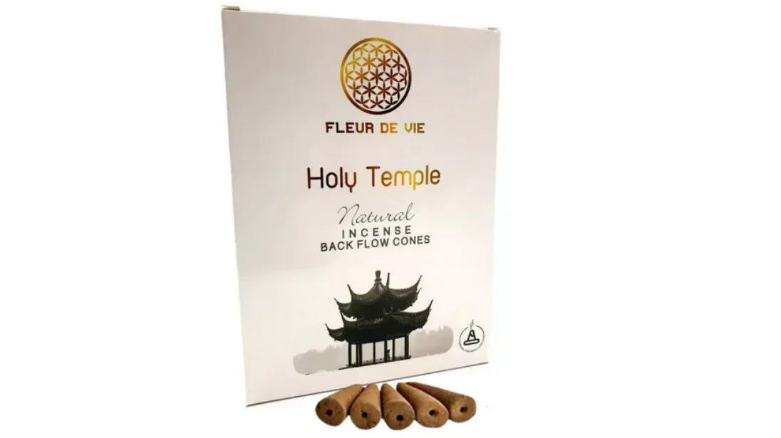 Encens Backflow Fleur de Vie Holy Temple - Pierres de Terre Happy