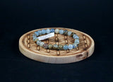 Bracelet en Calcite bleue sur Guangue 6mm - Pierres de Terre Happy