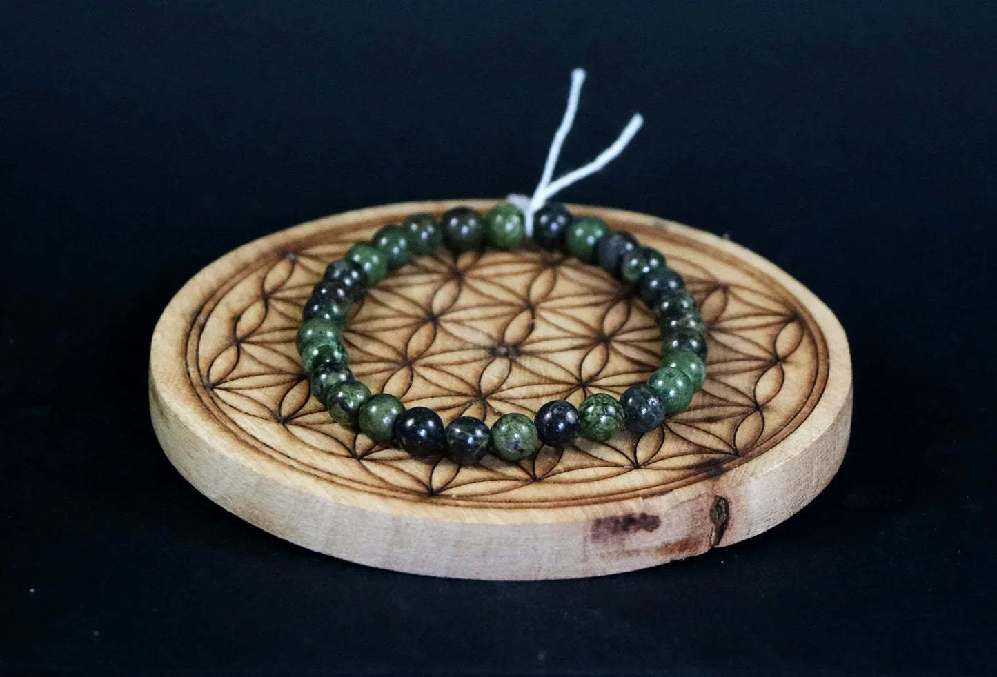 Bracelet en Jaspe Sang de Dragon 6mm - Pierres de Terre Happy