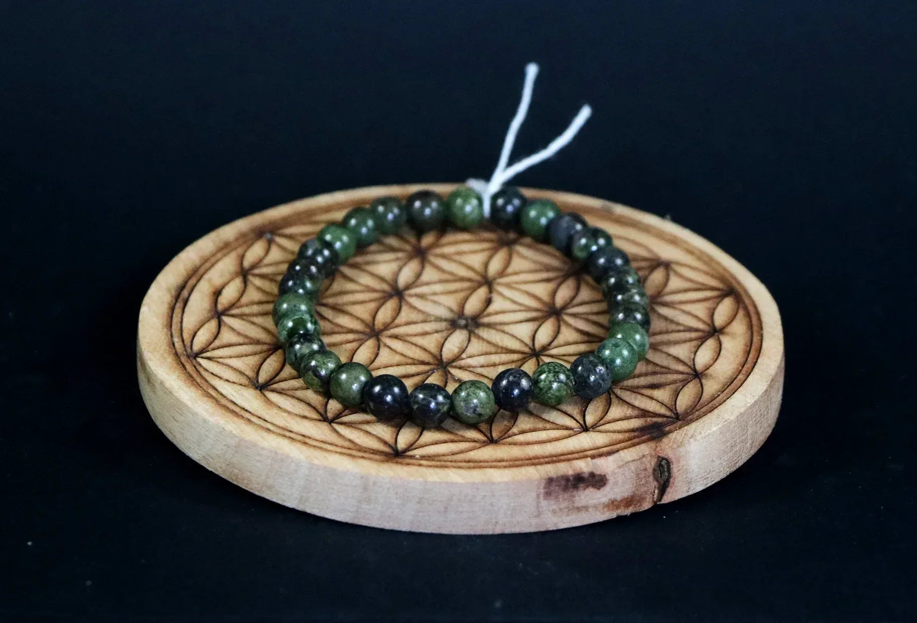 Bracelet en Jaspe Sang de Dragon 6mm - Pierres de Terre Happy