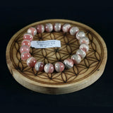 Bracelet en Rhodochrosite 10mm - Pierres de Terre Happy