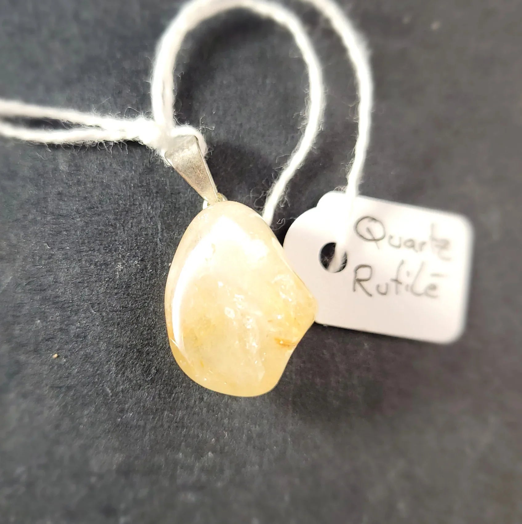 Pendentif en Quartz Rutile - Pierres de Terre Happy