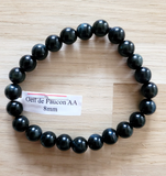 Bracelet en Oeil de Faucon 8mm - Pierres de Terre Happy