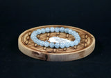 Bracelet en Aigue marine 6mm Namibie A - Pierres de Terre Happy