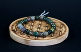 Bracelet en Jaspe héliotrope 8mm AA - Pierres de Terre Happy