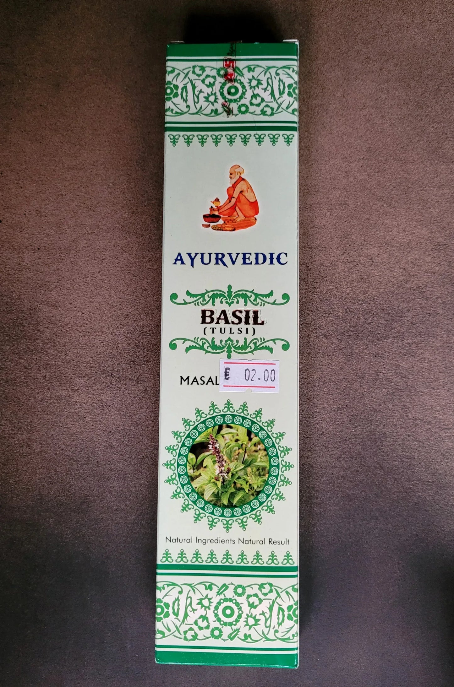 Encens Ayurvedic Basil - Pierres de Terre Happy