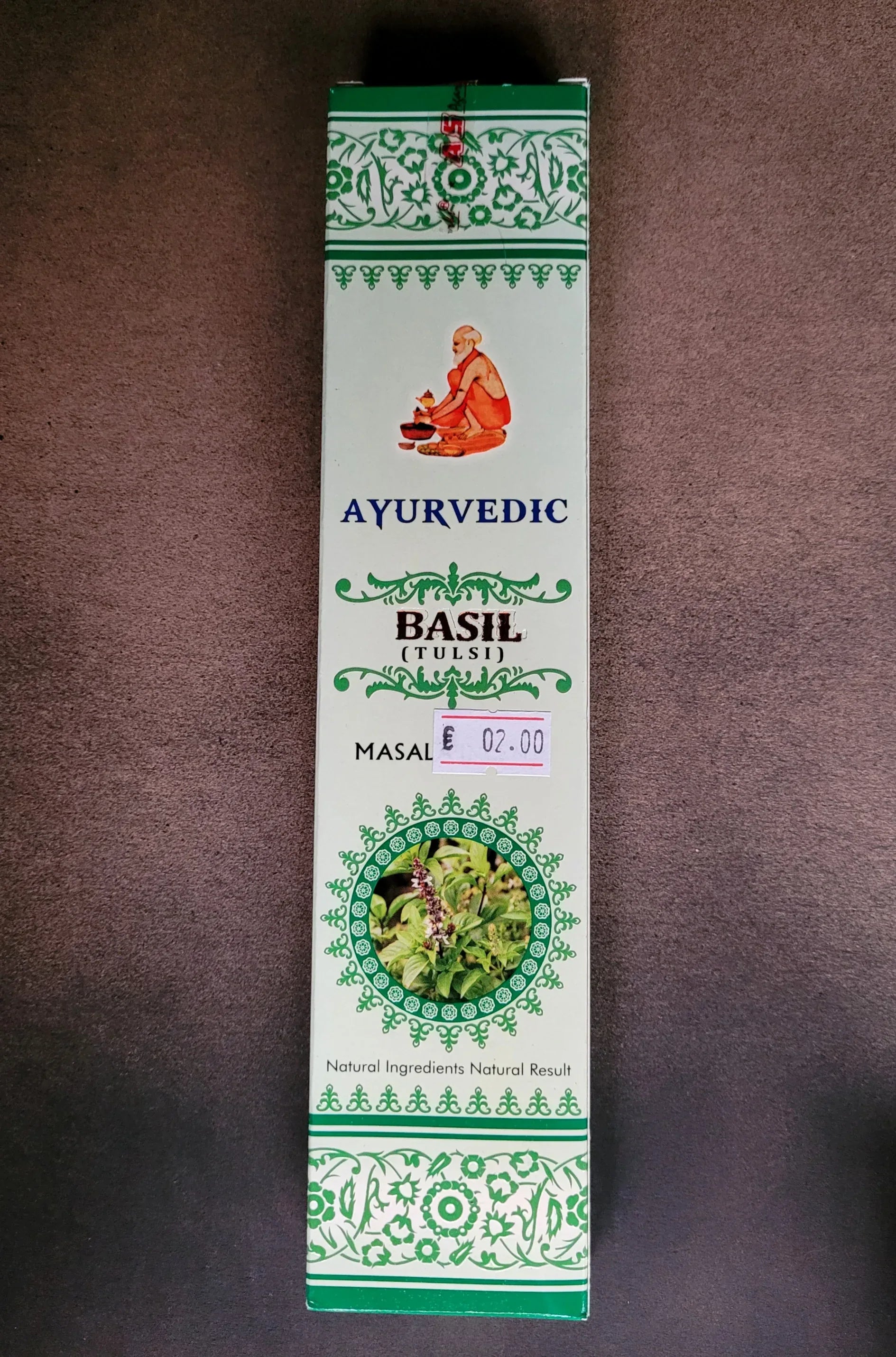 Encens Ayurvedic Basil - Pierres de Terre Happy