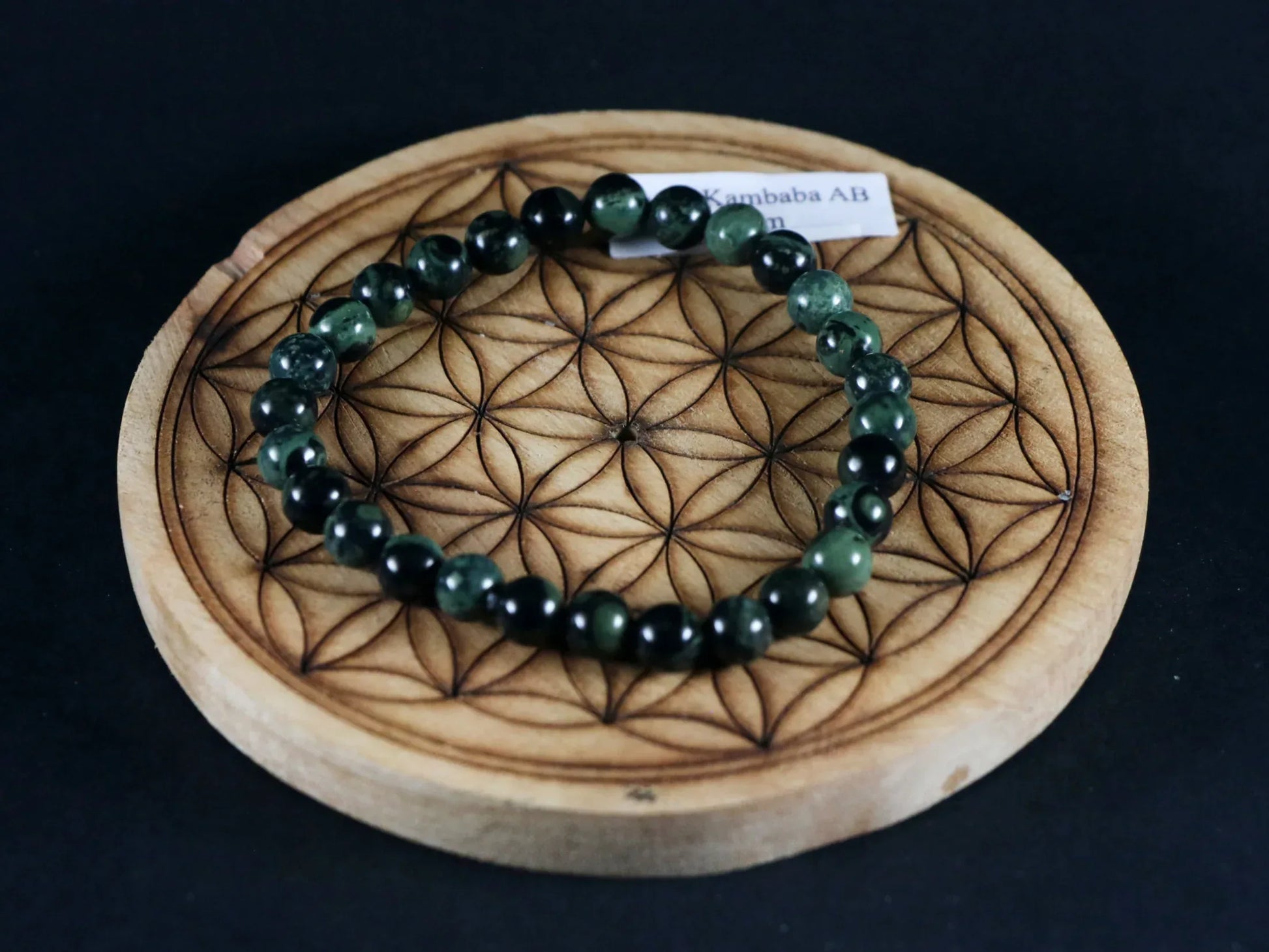 Bracelet en Jaspe Kambaba 6mm - Pierres de Terre Happy