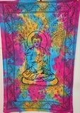 Tenture d'Inde moyen modèle - bouddha coloré - Pierres de Terre Happy