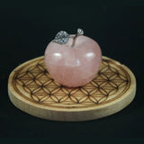 Pomme en Quartz Rose - Pierres de Terre Happy