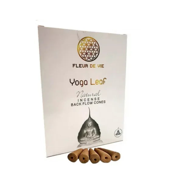 Encens Backflow Fleur de Vie Yoga Leaf - Pierres de Terre Happy