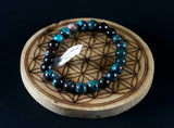 Bracelet en Chrysocolle 8mm A+ Congo - Pierres de Terre Happy