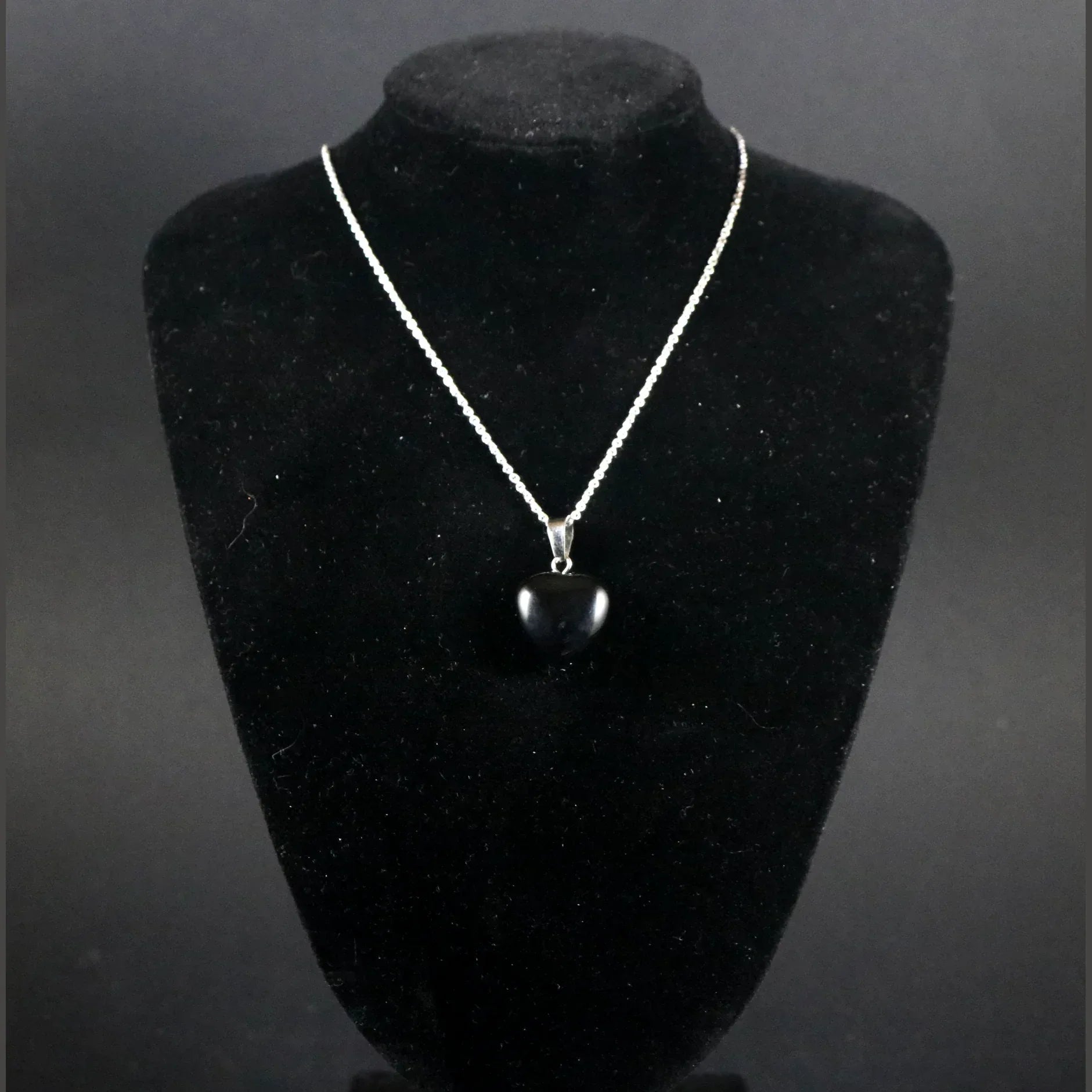Pendentif coeur en Onyx - Pierres de Terre Happy