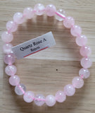 Bracelet en Quartz rose 8mm A - Pierres de Terre Happy