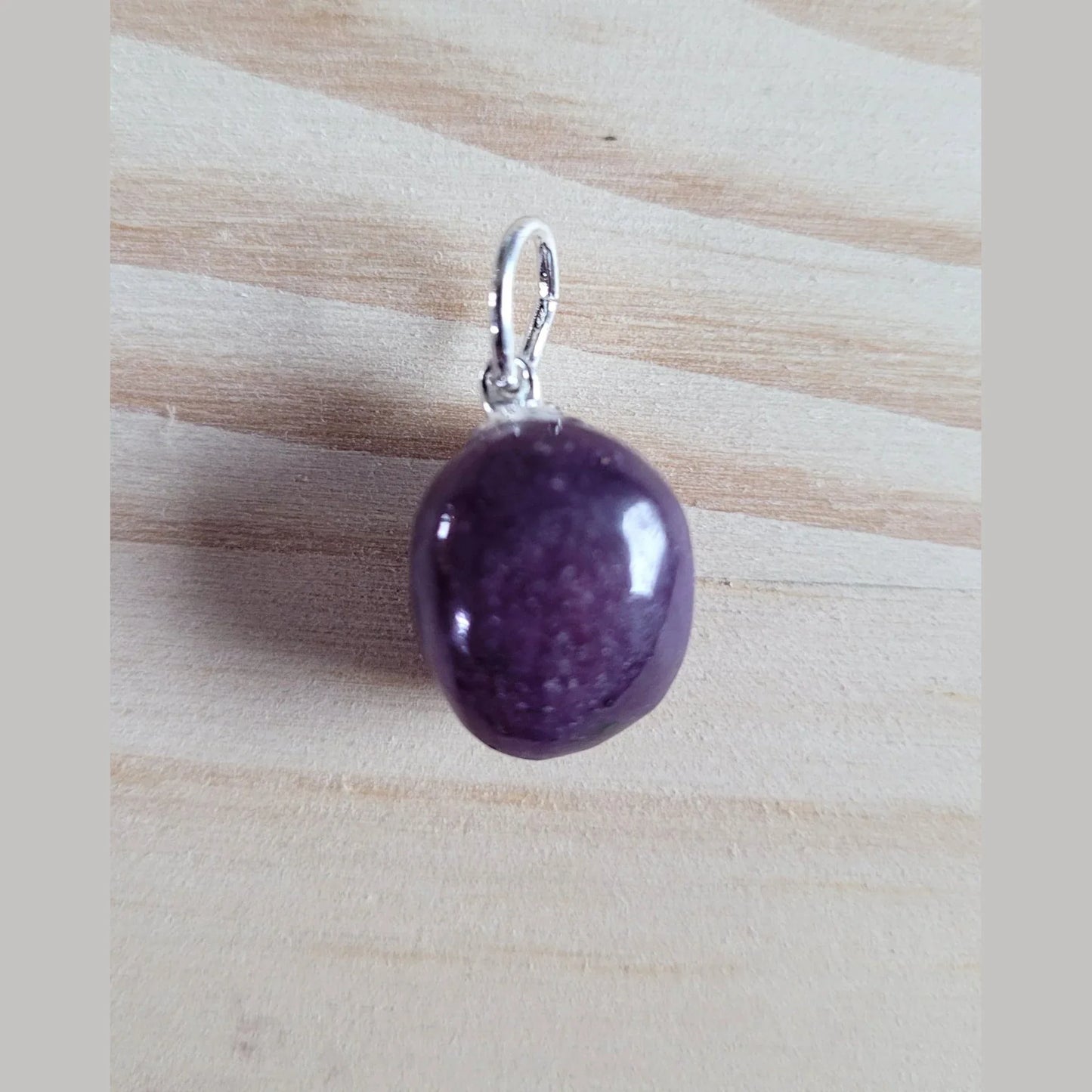 Pendentif Pierre Roulée en rubis - Pierres de Terre Happy